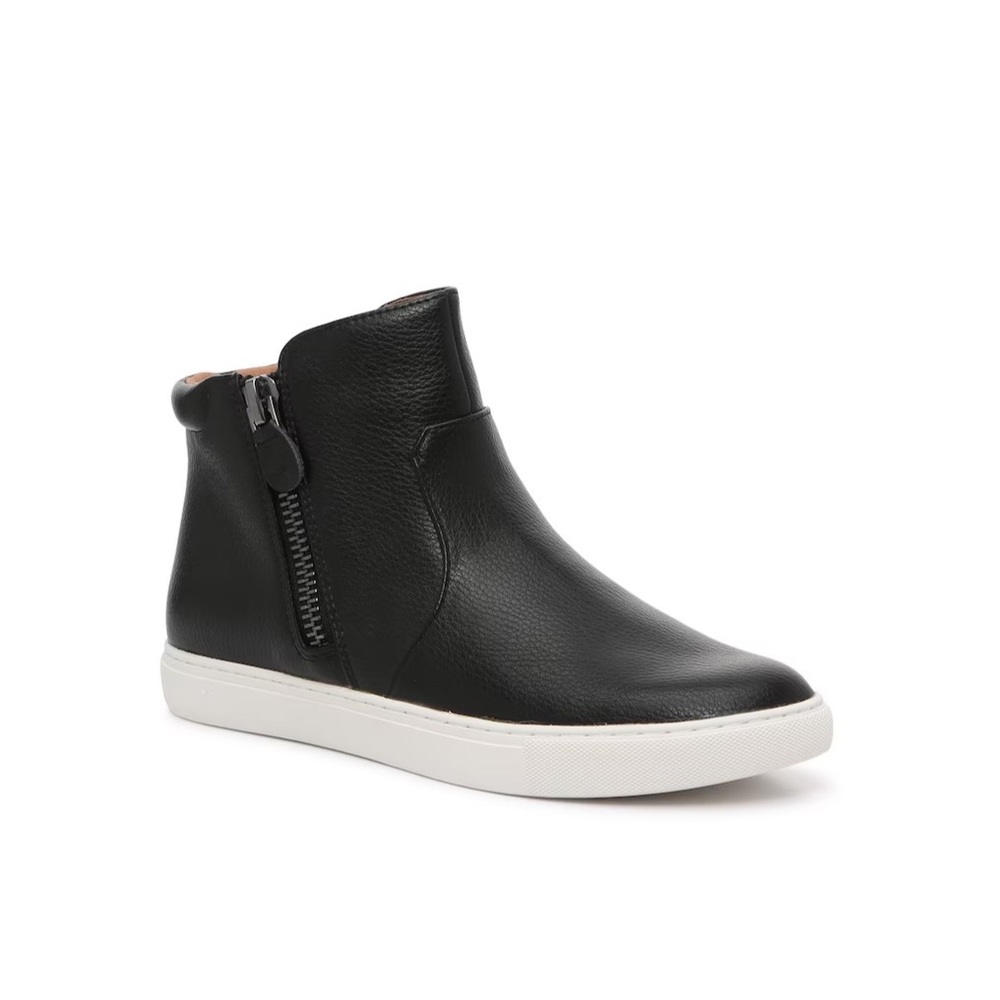 Gentle Souls Carter Black Leather Sneaker Booties